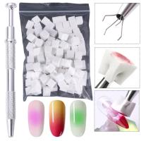 100pcs Esponja De Uñas Suave Para Arte De Uñas Herramientas De Estampado Y Gradiente Para Manicura DIY Creativo Gripper De Esponja Para Uñas - details 0