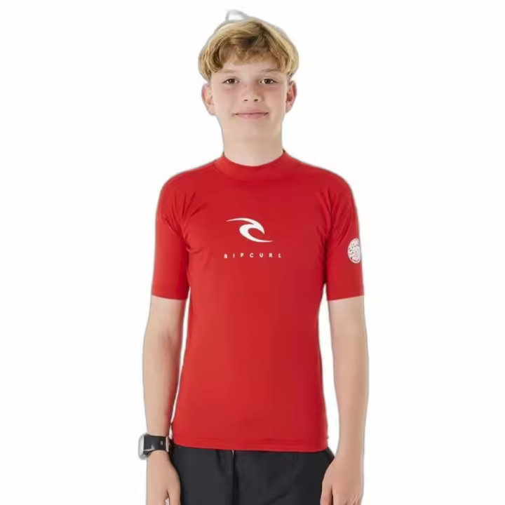 Camiseta de Manga Corta Niño Rip Curl Corps L/S Rash Vest  Rojo Licra Surf - 1