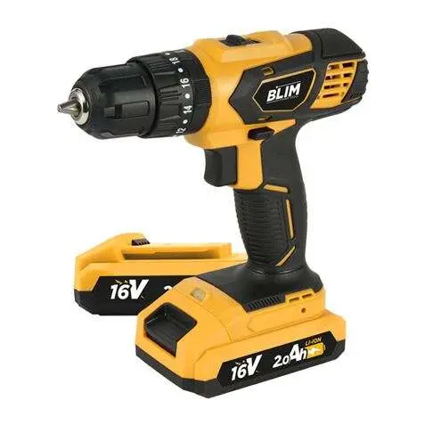 Blim Taladro Percutor Inalámbrico 16V 2Ah con Impacto y Luz LED - 1