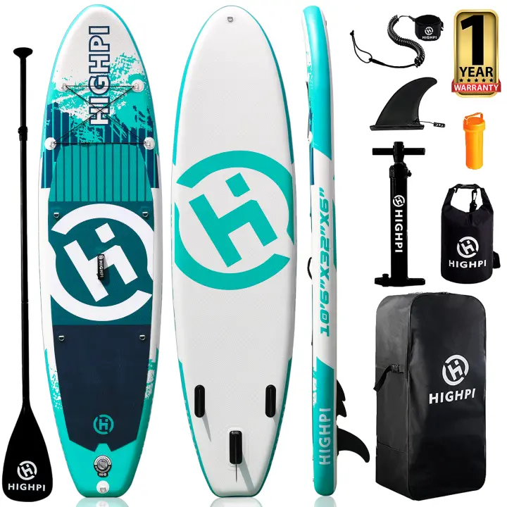 DEVESSPORT Tabla de Paddle Surf Hinchable Highpi 10’6 Verde Todos Accesorios - 1