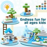 Bloques Magnéticos Construye El Mundo De Los Hielos Edición Frozen Juegos Sensoriales STEM Para Niñas Edad 3+ Castillo De Princesa Juguetes Educativos Para Regalos - details 4