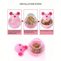 Juguete Interactivo Para Perros Y Gatos Ratón Tumbler Con Bola De Alimentos Dispositivo Antirrebandeur De Alimentos Plástico Universal - details 4