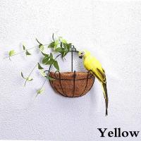Decoración Creativa Y Artesanal De Papagayo Animal Para Jardín Miniatura Pajaro De Tela Con Plumas Para Adorno Del Césped Tamaño 25/35cm - details 9