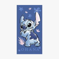 Toalla Playa Piscina Infantil Stitch Ohana 70x140cm de microfibra para niños - details 3