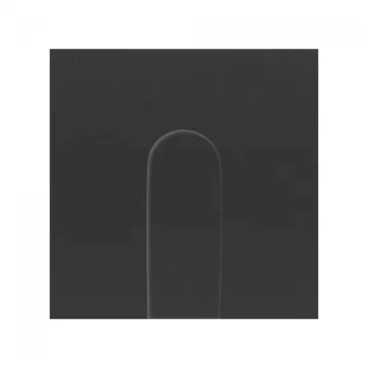 Simon 100 | Tapa para salida de cables ancha negro mate 10002051-238 - 1