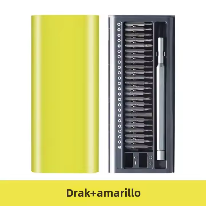 Juego De Destornilladores 26 En 1 Profesional Con Bits Magnéticos Torx Phillips Para Relojes iPhone Cámara Gafas Herramienta Manual Multifuncional Antideslizante De Acero Cromo-vanadio - 1