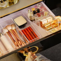Caja De Almacenamiento Para Maquillaje Acrílico Transparente Organizador De Escritorio Para Labiales Y Cosméticos Compartment Para Mesita De Noche - details 5