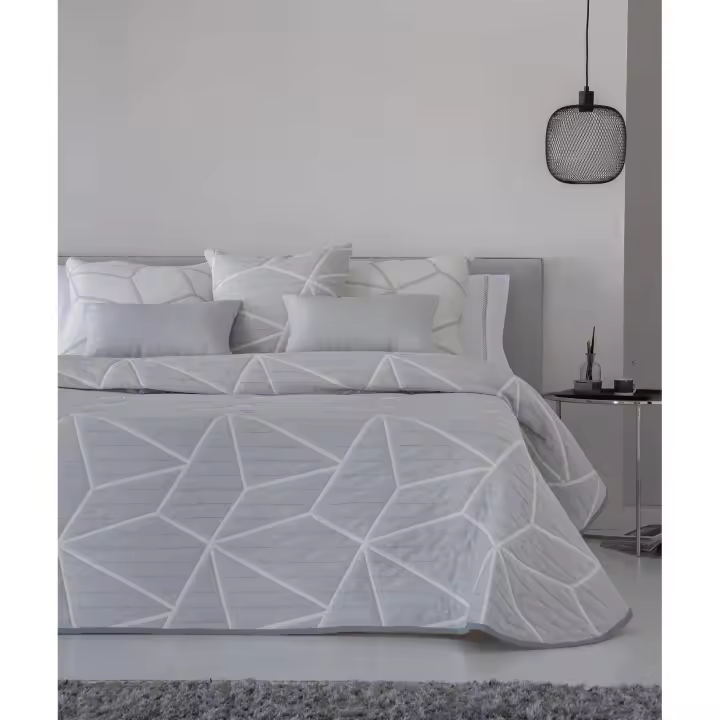 JVR - COLCHA TIPO 10 modelo LINE - Tejido Jacquard Pique - Fabricado en España - Cama 90/105/135/150/160/180 - 1