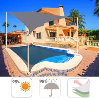 Toldo Vela de Sombra rectangular para exteriores, resistente a Agua y al Polvo, de grado Comercial, para patios, Jardines y eventos. - details 3