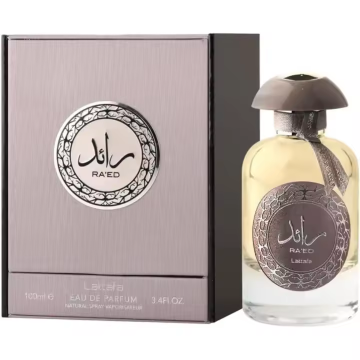 Lattafa Ra'ed Silver Eau de Parfum 100 ml 56072 – Fragancia Unisex Ámbar Especiada con Notas de Cítricos, Canela y Oud - 1