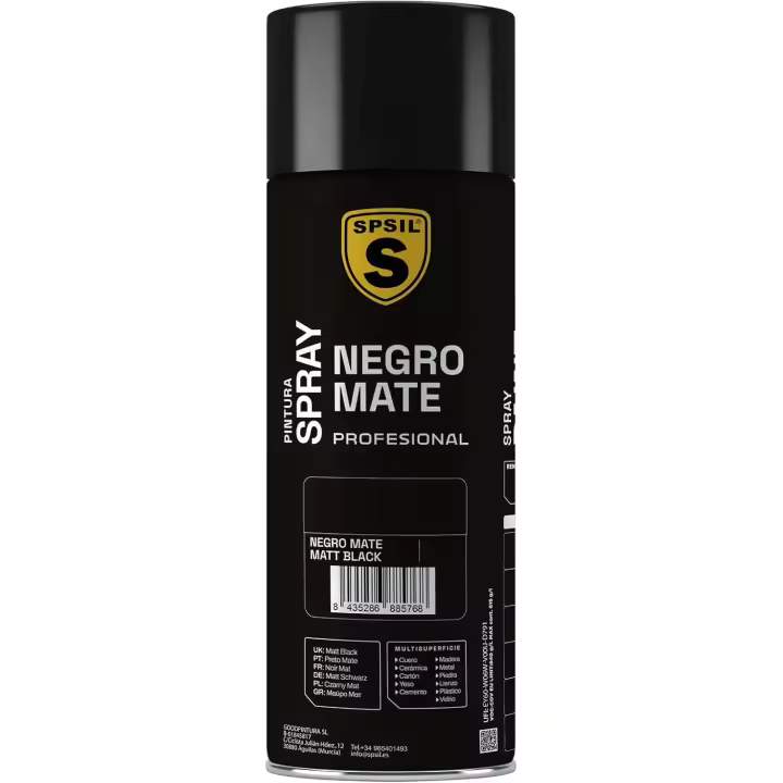 Spray de Pintura Profesional 200 ml – Blanco Mate / Negro Mate | Multi-superficie - 1