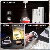 1/2pcs Luz De Noche LED Inalámbrica RGB Rotativa Para Iluminación De Resaltos Pared Y Armario Con Pilas Incluidas Luz De Ambiente Para Interior - details 2