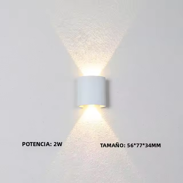 Lámpara De Pared LED Impermeable Para Exteriores Luz De Pared Interior Minimalista Creativa Para Dormitorio Y Pasillo 2W 4W 6W 8W 12W - 1
