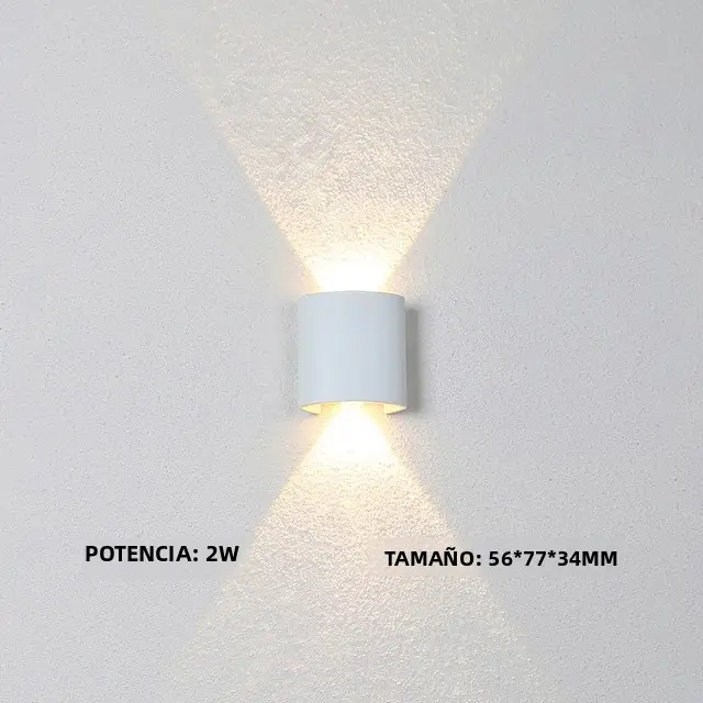 Lámpara De Pared LED Impermeable Para Exteriores Luz De Pared Interior Minimalista Creativa Para Dormitorio Y Pasillo 2W 4W 6W 8W 12W - 1