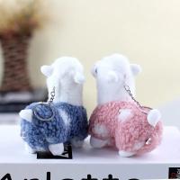 Juguete De Peluche Alpaca Lindo Para Niños Muñeco De Peluche Suave Decoración De Cumpleaños Regalo Para Niñas Y Niños Con Llavero Colgante - details 5