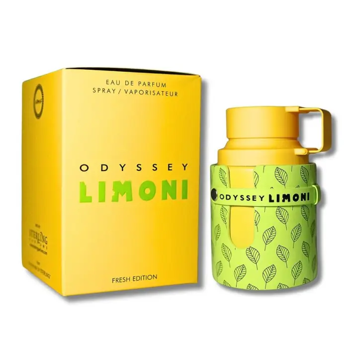 Perfume de Lujo Armaf Odyssey Limoni 100ml | Fragancia Fresca Cítrica y Amaderada Unisex | 100% Original, Larga Duración | Perfume Árabe Ideal para Uso Diario y Regalo Especial - 1