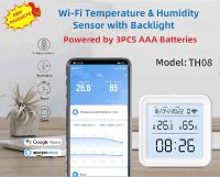 Sensor De Temperatura Y Humedad WiFi Tuya Con Iluminación Inteligente Compatible Con Alexa Y Google Assistant Para El Hogar - details 0