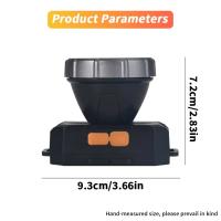 Linterna Frontal LED Portátil Recargable Con Batería 18650 Integrada Para Camping Y Pesca Modos De Iluminación 3 Ángulo De Haz 180° Impermeable - details 1
