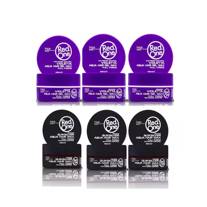 (6 Unidades)Red One Violetta & Grey cera para el cabello 150 ml - 1