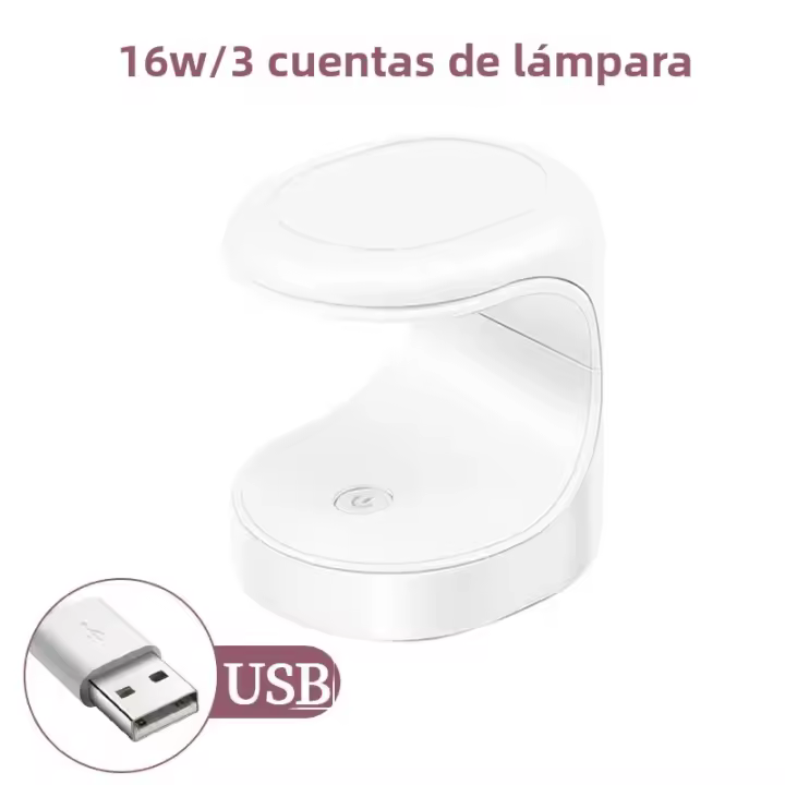 LULAA Mini Lámpara UV Para Uñas Secado Rápido De Gel Portátil Para Arte De Uñas Lámpara LED Para Manicura Y Pedicura Certificación CE Material ABS Peso 60g - 1