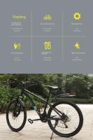 Par De Faros Traseros Y Guardabarros Universales Para Bicicleta De Montaña Y Carretera Protección De Barro Para Ruedas Y Cola MTB Ciclismo - details 2