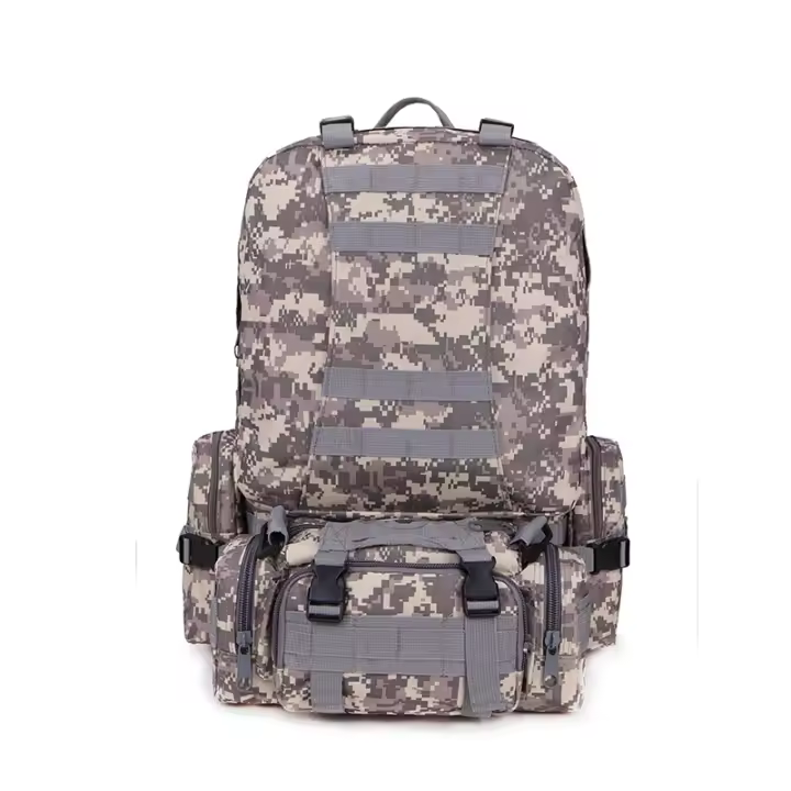Mochara táctica combinada de gran capacidad, Bolsa de viaje para acampar, Deportos, Camuflaje Militar, senderismo, mochila para Exterior - 1