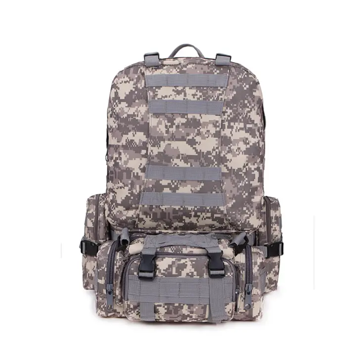 Mochara táctica combinada de gran capacidad, Bolsa de viaje para acampar, Deportos, Camuflaje Militar, senderismo, mochila para Exterior - 1