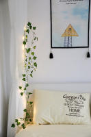 2M Planta Artificial Con Luz LED De Hiedra Verde Para Decoración De Casas Bodas Y Jardín En Navidad Crecimiento Creeper Vínculo De Hojas Para Iluminación Colgante DIY - details 2