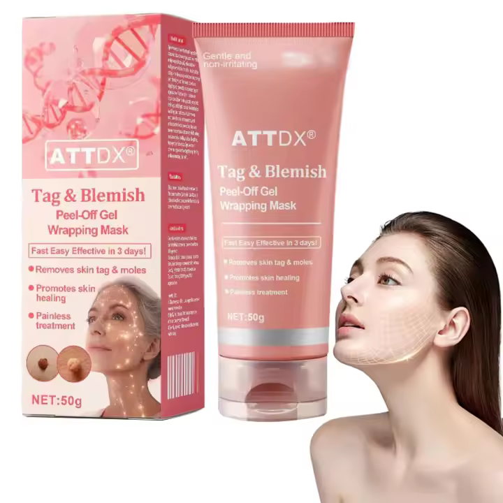 Mascarilla de gel despegable Tag & Blemish, mascarilla facial avanzada, reparadora, reduce la opacidad y las imperfecciones, ingrediente natural, apta para todo tipo de piel (1 paquete) - 1