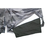 Shorts De Rendimiento Para Hombre Impresión De La Biblia deportivosMesh 2 En 1 Compresión Para Gimnasio Y Correr Pantalones De Deporte Casual - details 12