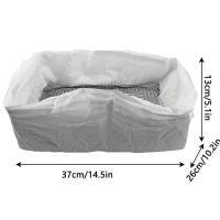 Bolsas De Arenero Para Gatos 10Pcs Con Cierre Y Red Filtro Reutilizables Bolsas De Papel Para Caja De Arenero Thicken - details 6