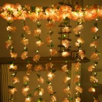 Guirnalda De LED Con Cerezo En Broche 230cm Flores Artificiales Para Decoración De Bodas Fiestas Hogar Arcos De Jardín - details 3
