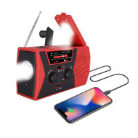 Cargador de emergencia de teléfono USB , manivela Solar de mano, Radio meteorológica portátil para cargador al aire libre, equipo de Camping, herramienta de supervivencia ，Radio meteorológica recargable - details 3