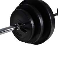 vidaXL Banco de entrenamiento con juego de pesas y mancuernas 30,5 kg - details 7