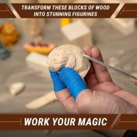 Kit De Bloques De Madera Para Grabado De Basswood 18 Piezas Bloques De Madera Para Grabado Y Afeitar Herramientas DIY De Artesanía - details 1