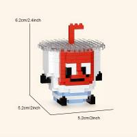 Juego De Bloques De Construcción DIY Para Niños Serie De Comida Y Bebida Set De 12 Piezas Caja De Exhibición Regalo De Navidad - details 4