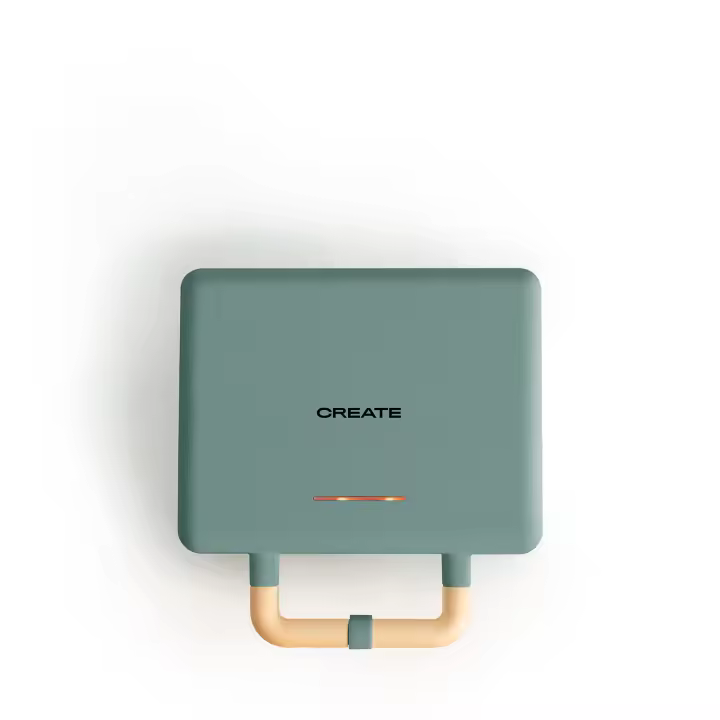 CREATE - Sandwichera grill y gofrera de placas intercambiables - STONE 3 in 1 COMPACT - 1