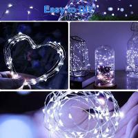2 Pack Luces Solares De Hadas 300LED Cadena De Luces Solar Al Aire Libre Impermeable 8 Modos Hilo De Cobre Twinkle Luz - details 1