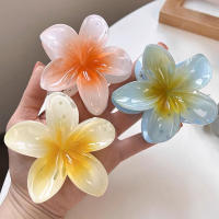 Pinza Para El Pelo De Moda Con Flores De Huevo Estilo Bohemio Para Mujeres Accesorios De Pelo Para Vacaciones En La Playa Gran Pinza Para El Pelo Para Niñas - details 4