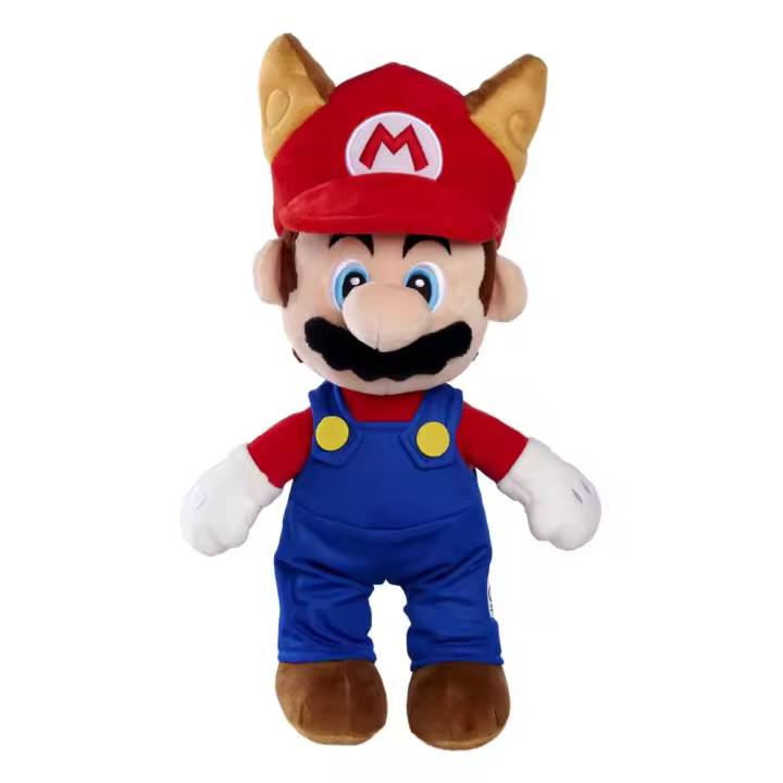 Simba- Peluche de Mario Mapache de 30cm- Super Mario, Material Suave y Agradable, Licencia Oficial Nintendo, Auténtico, Apto para Todas Las Edades (109231536) - 1