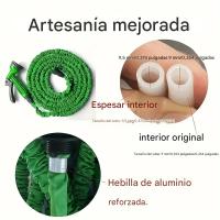 Manguera de jardín, tubería de agua de manguera, manguera de agua equipada con pistola de agua, manguera de agua flexible con boquillas de 7 funciones for iluminación exterior. - details 1