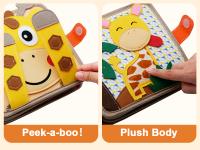 Libro Educativo De Tela Suave 3D Para Bebés Juguete Montessori De Primeros Conceptos Cognitivos Y Vida Básica Para Infantes Aprendizaje Temprano Con Temas De Animales Y Deportes - details 5