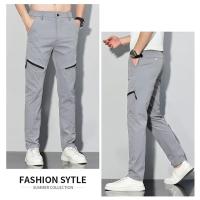 Pantalones Deportivos Casuales Para Hombre Verano 2023 Pantalones Rectos Delgados Cómodos Secado Rápido Adecuados Para Negocios Y Exterior - details 20