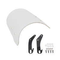 Kit De Montaje De Faro Retro Para Motocicleta Universal 5-7 Pulgadas Con Parabrisas Adecuado Para Cafe Racer Lámpara De Manillar Y Carenado - details 2