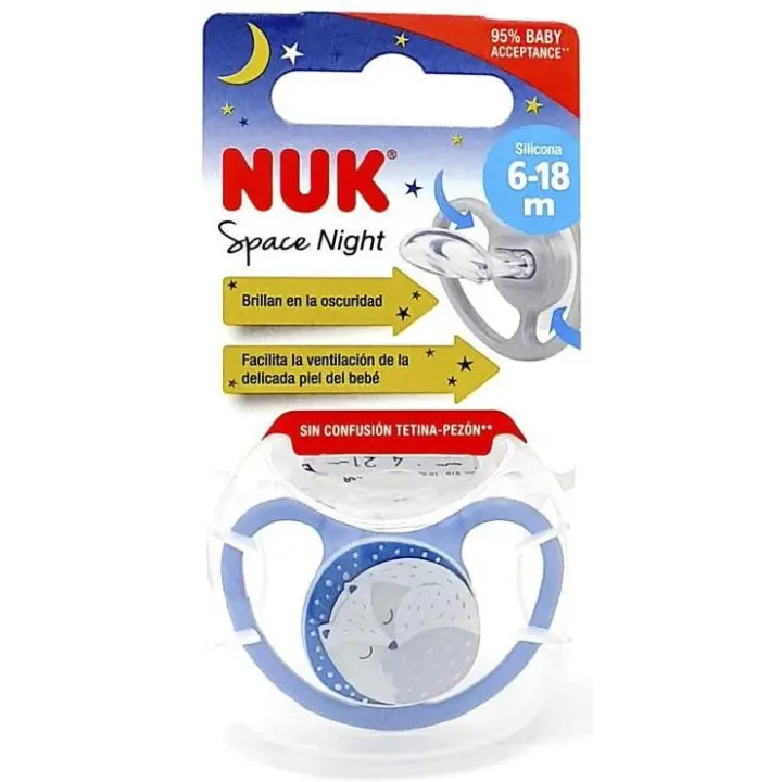 Pack Chupete Space Night 6-1 Silicona 6Ud Surtidas - 1