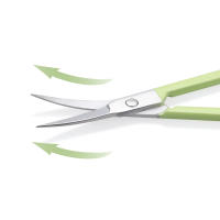 Tijeras De Maquillaje Brainbow De Acero Inoxidable Para Cejas Pestañas Y Vello Facial Punta Curva Y Aguda Tamaño Compacto Para Uso Doméstico - details 5