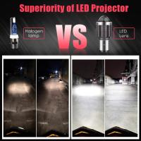 1pcs Bombilla De Moto LED 12V H4/HS1 H6/BA20D 15W 6 COB Luz Blanca Amarilla 1200LM 6000K Hi/Lo Beam Alta Calidad Para Motocicleta - details 2