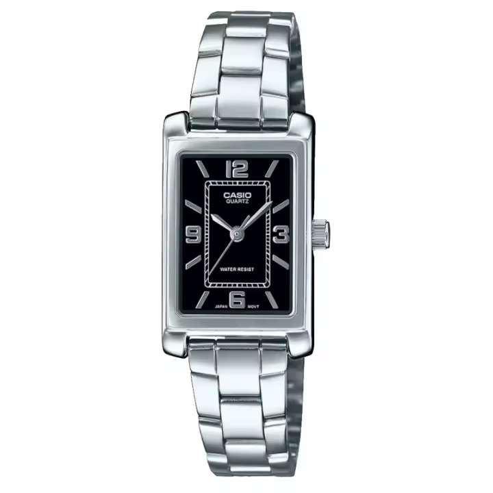 Casio  Ltp-1234dd-1adf Reloj De Pulsera Analógico Para Mujer Color Negro - 1