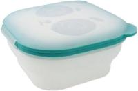 1 contenedor magnético plegable para almacenamiento de alimentario, silicona transparente de grado alimentario, Imanes duraderos y Sello Premium, apto para gelzador, microolas y lavavajas, a prueba de fugas y fácil de limpiar. - details 6