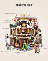 Bloques De Construcción Miniatura De Vistas De Ciudad Para Navidad Casa De Café Y Edificios Juguete De Bloques De Construcción Para Niños Regalos - details 2